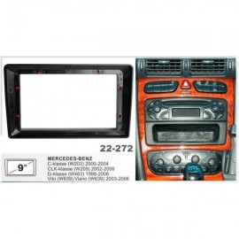 Штатная магнитола 22-272: 9-inch для MERCEDES-BENZ C-CLASS (W203) 2000-2004, CLK-CLASS (W209) 2002-2006, G-CLASS (W463) 1998-2006, VITO (W639) 2003-2006, VIANO (W639) 2003-2006 - A10D