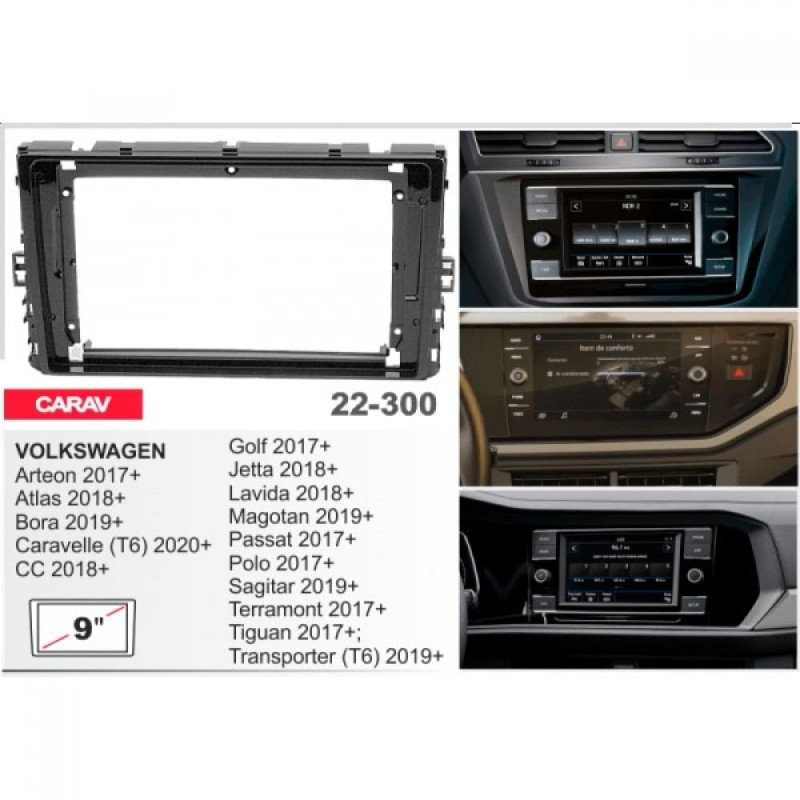 Штатная магнитола 22-300: 9-inch для VOLKSWAGEN UNIVERSAL 2017-2024 - N10Pro