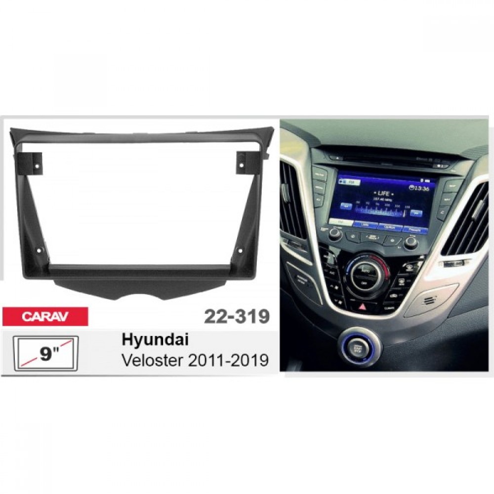 Штатная магнитола 22-319: 9-inch для HYUNDAI VELOSTER 2011-2019 - G13