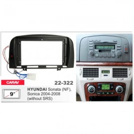 Штатная магнитола 22-322: 9-inch для HYUNDAI SONATA (NF), SONICA 2004-2008 - A10D