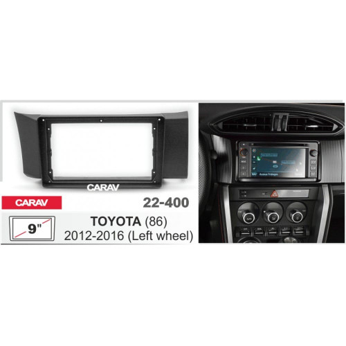 Штатная магнитола 22-400: 9-inch для TOYOTA (86) 2012-2016 - A09D