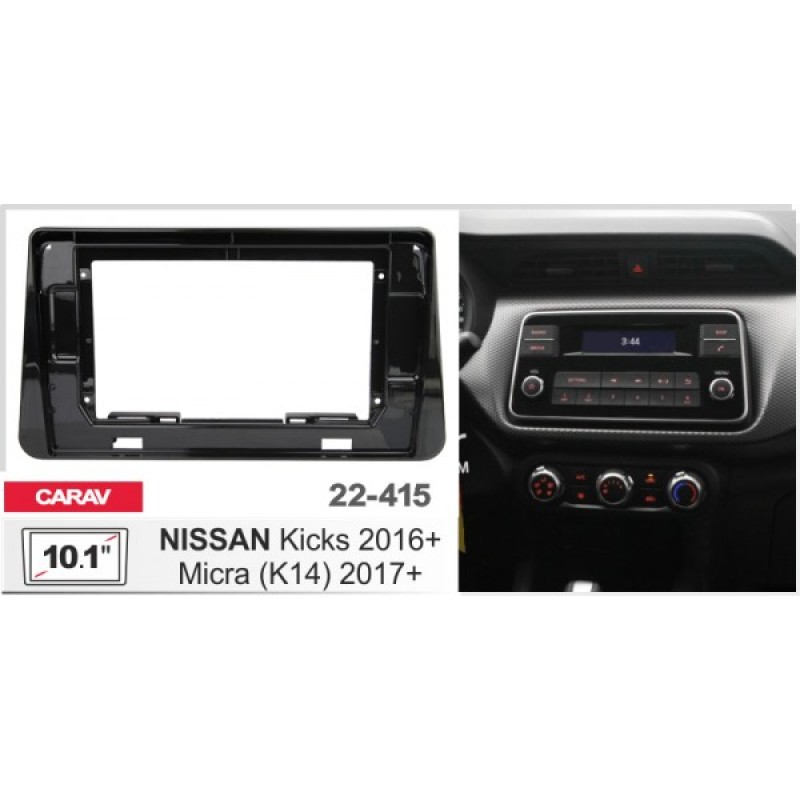 Штатная магнитола 22-415: 10.1-inch для NISSAN MICRA (K14) 2017-2024, KICKS 2016-2024 - Q8