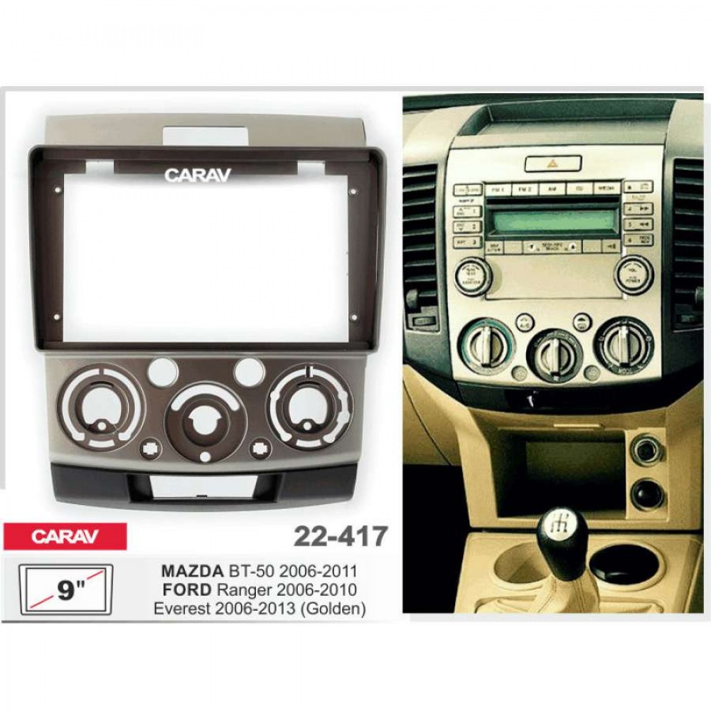 Штатная магнитола 22-417: 9-inch для FORD RANGER 2006-2011, EVEREST 2006-2013 - A6