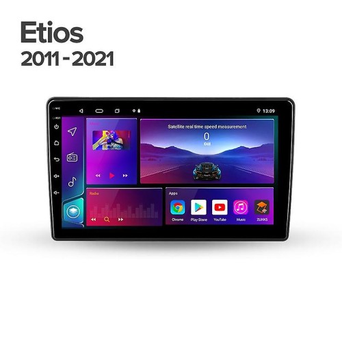 Штатная магнитола 22-455: 9-inch для TOYOTA ETIOS 2011-2024 - Q7