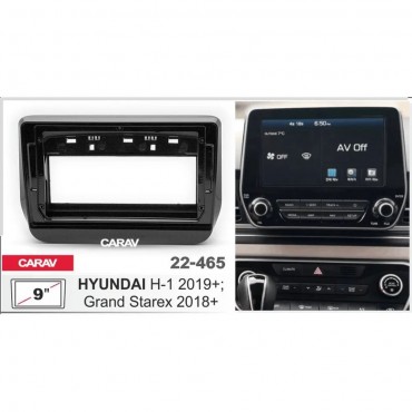 Штатная магнитола 22-465: 9-inch для HYUNDAI H-1 2019-2024, GRAND STAREX 2018-2024 - A10D