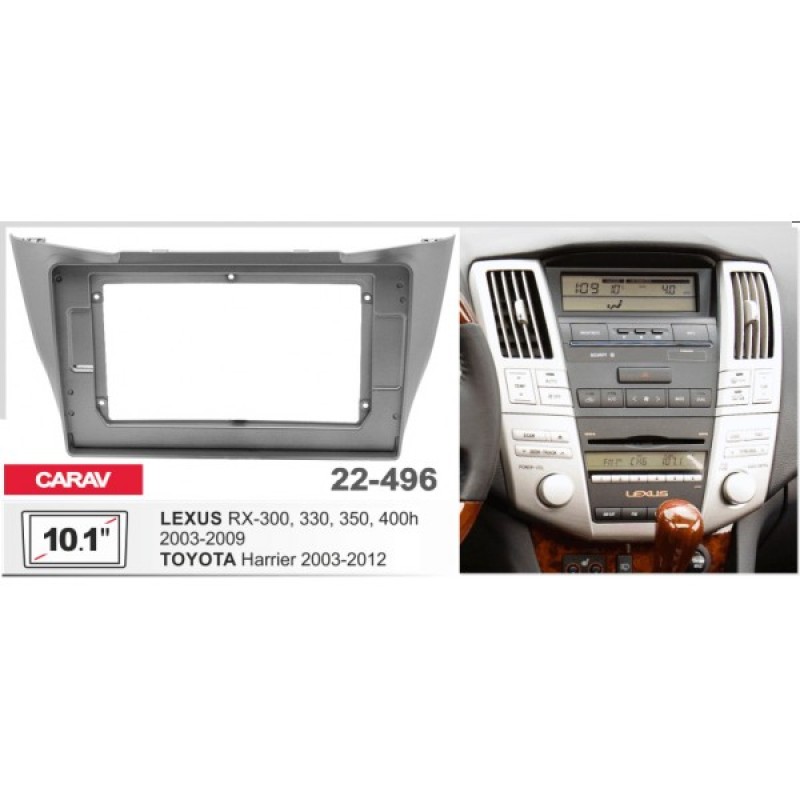 Штатная магнитола 22-496: 10.1-inch для TOYOTA HARRIER 2003-2012 - A18