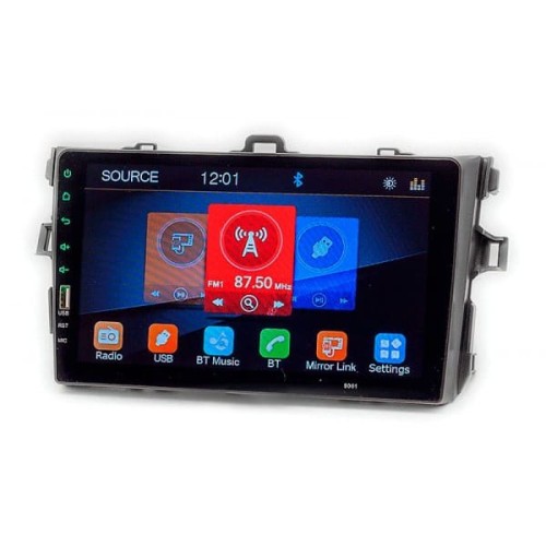 Штатная магнитола 22-505: 9-inch для TOYOTA COROLLA 2007-2013 - A18