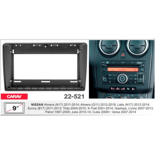 Штатная магнитола 22-521: 9-inch для NISSAN UNIVERSAL 2004-2024 - N10Pro