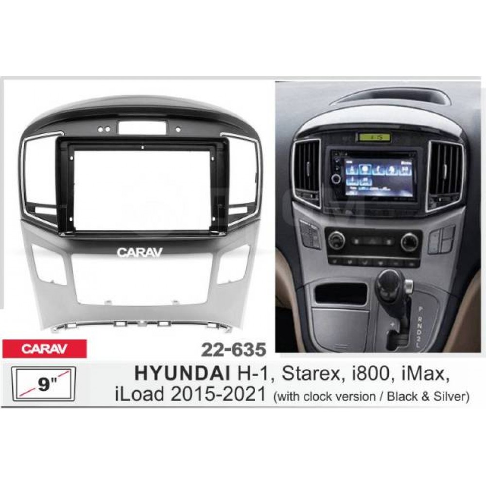 Штатная магнитола 22-635: 9-inch для HYUNDAI H-1, STAREX, I800, ILOAD, IMAX 2015-2021 - G13