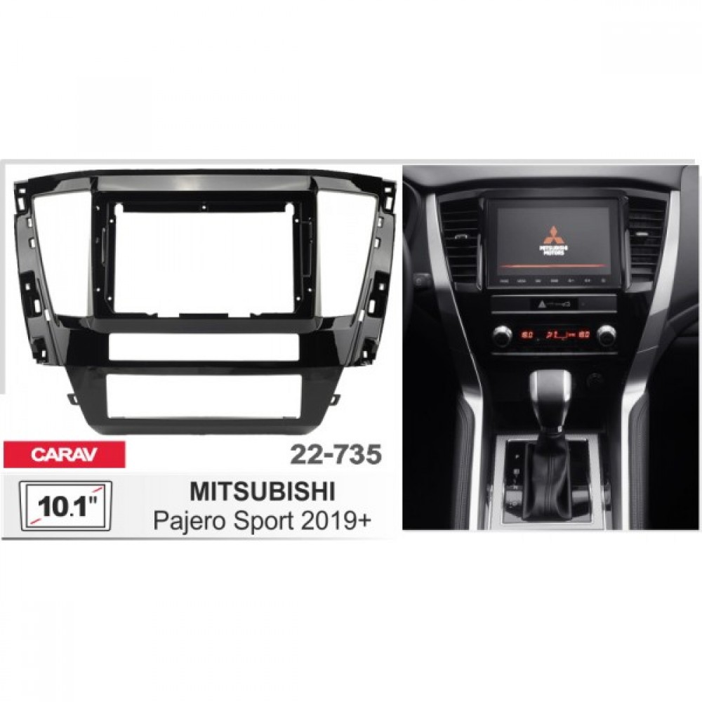 Штатная магнитола 22-735: 10.1-inch для MITSUBISHI PAJERO SPORT 2019-2024 - G13