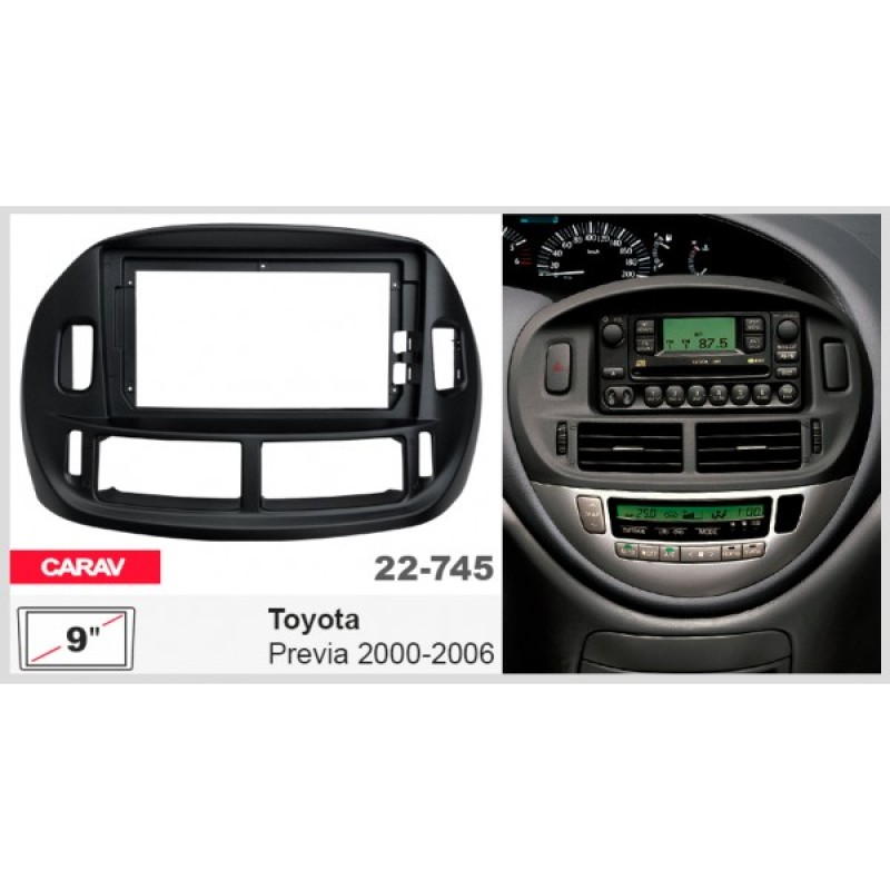 Штатная магнитола 22-745: 9-inch для TOYOTA PREVIA 2000-2006 - A10D