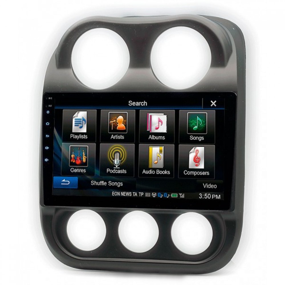 Штатная магнитола 22-810: 10.1-inch для JEEP COMPASS 2011-2016, PATRIOT 2007-2016 - A6