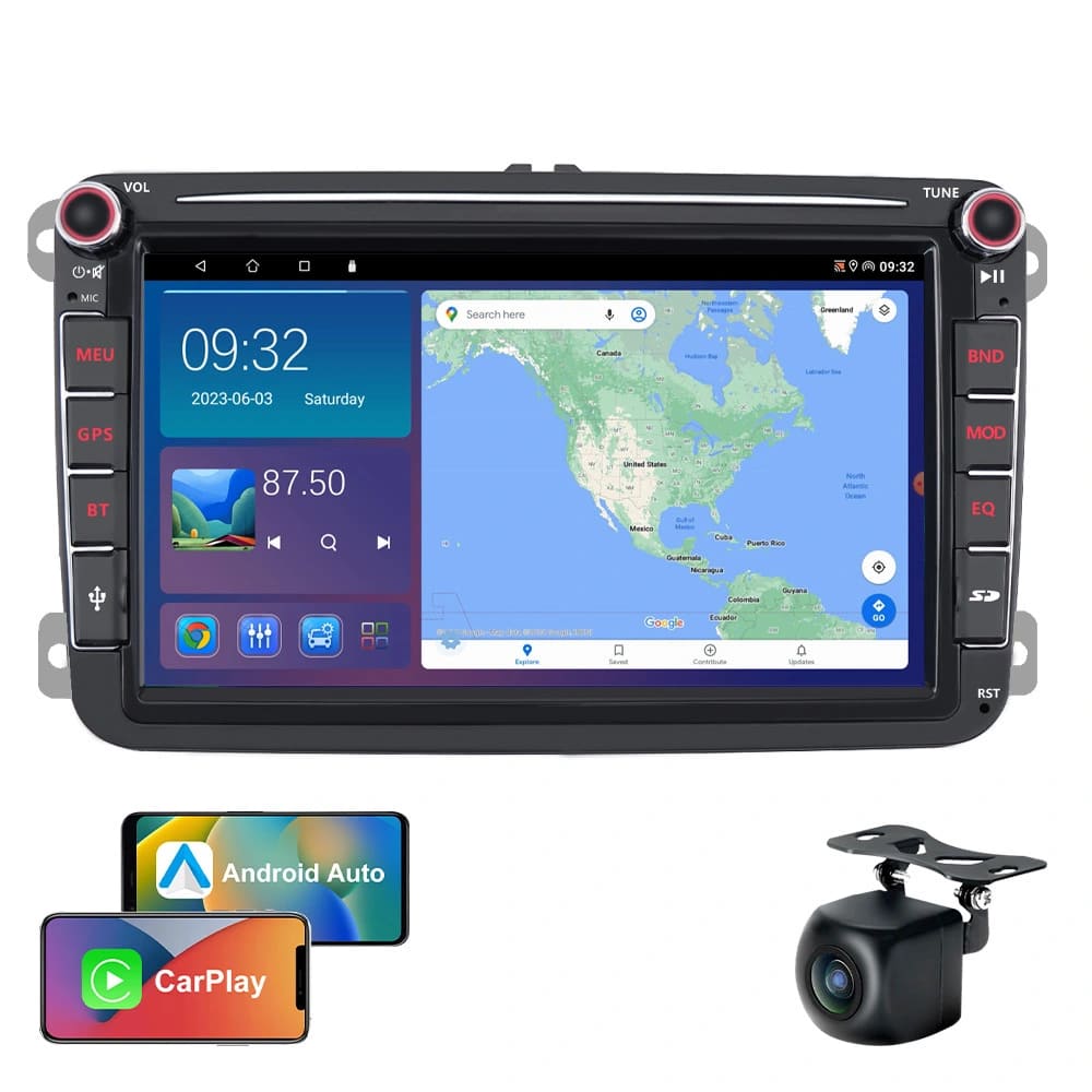 Штатная магнитола 8-inch для VOLKSWAGEN UNIVERSAL 8003 - Q8