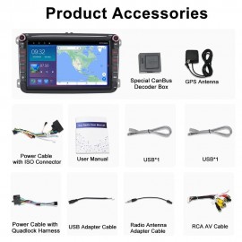 Штатная магнитола 8-inch для VOLKSWAGEN UNIVERSAL 8003 - Q8