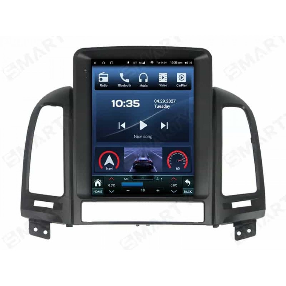 Hyundai Santa Fe 2006-2012 Tesla Style 9.7" 4/64