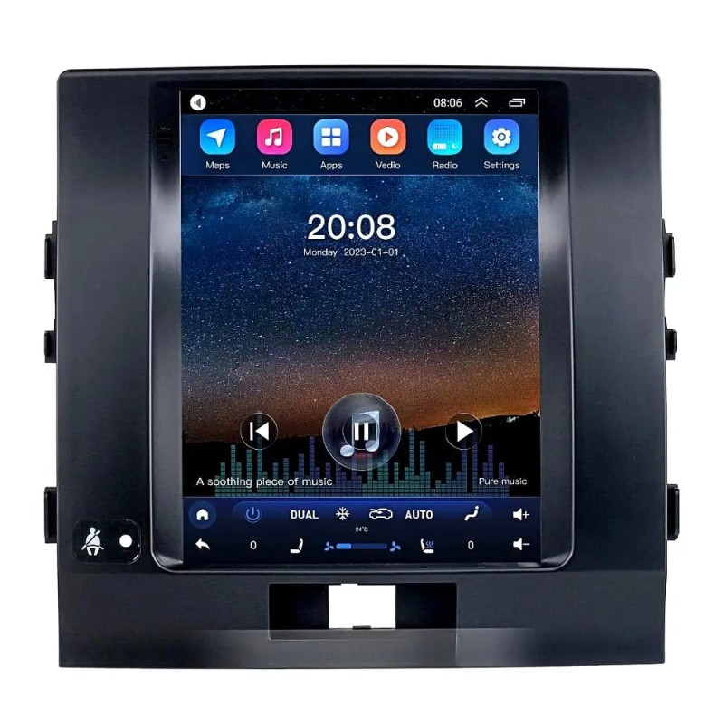 TOYOTA LAND CRUISER 2007-15 Low Tesla Style 9.7" 4/32