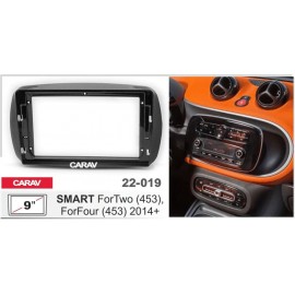 SMART FORTWO, FORFOUR 2014+ Carav 22-019 9-INCH