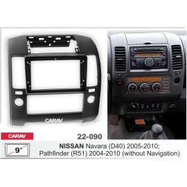 NISSAN Navara (D40) 2005-2010, Pathfinder (R51) 2004-2010 CARAV 22-090 9-INCH