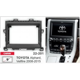 TOYOTA ALPHARD, VELLFIRE 2008-15 CARAV 22-201 9-INCH