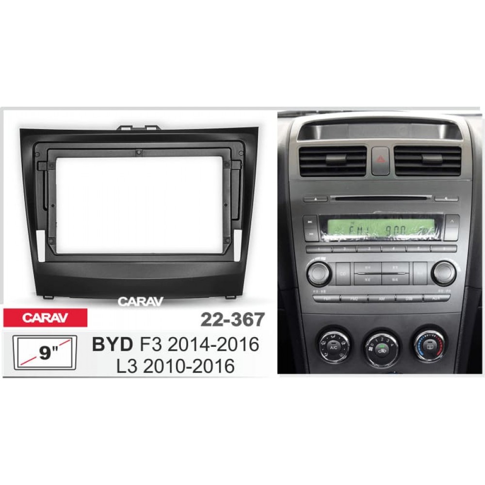 BYD L3 2010-16 CARAV 22-367 9-INCH