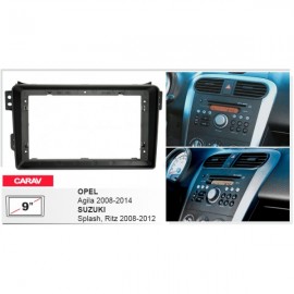 OPEL AGILA 2008-2014 / SUZUKI SPLASH, RITZ CARAV 22-370 9-INCH