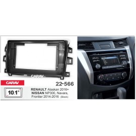 NISSAN NP300, NAVARA, FRONTIER 2014-16 / RENAULT ALASKAN CARAV 22-566 10.1-INCH