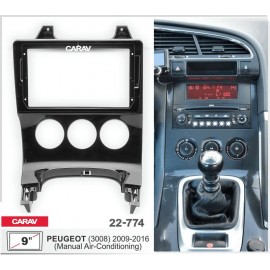 PEUGEOT 3008 2009-16 CARAV 22-774 9-INCH
