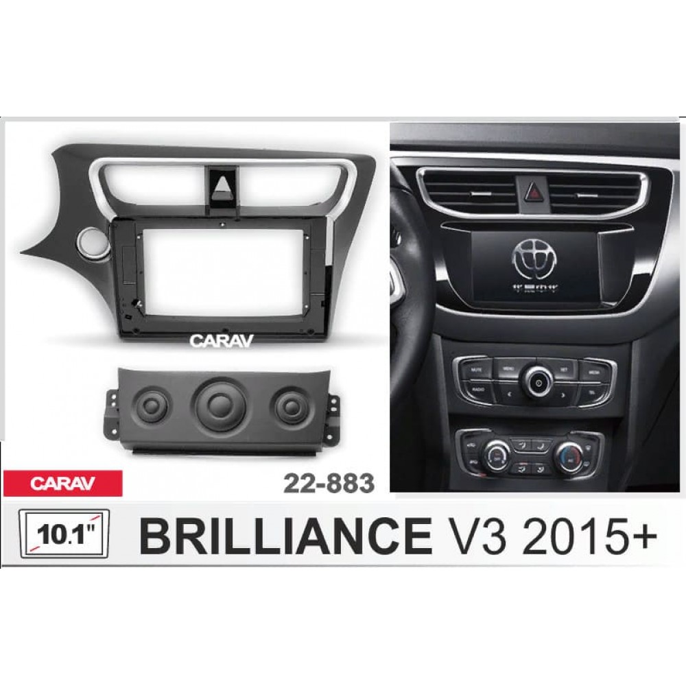 BRILLIANCE V3 2015+ CARAV 22-883 10.1-INCH