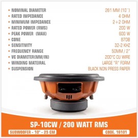 SP-10CW - 200W RMS