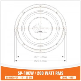 SP-10CW - 200W RMS