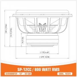 SP-12CC - 800W RMS