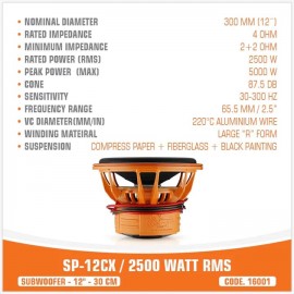 SP-12CX - 2500W RMS