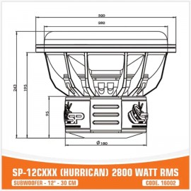 SP-12CXXX - 2800W RMS