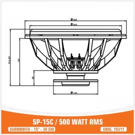 SP-15C - 500W RMS