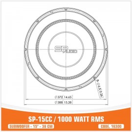 SP-15CC - 1000W RMS
