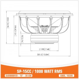 SP-15CC - 1000W RMS