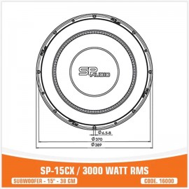 SP-15CX - 3000W RMS