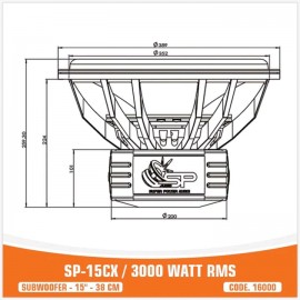 SP-15CX - 3000W RMS