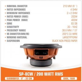 SP-8CW - 200W RMS
