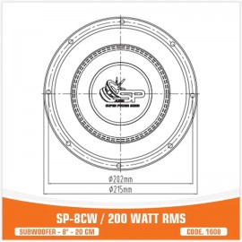 SP-8CW - 200W RMS