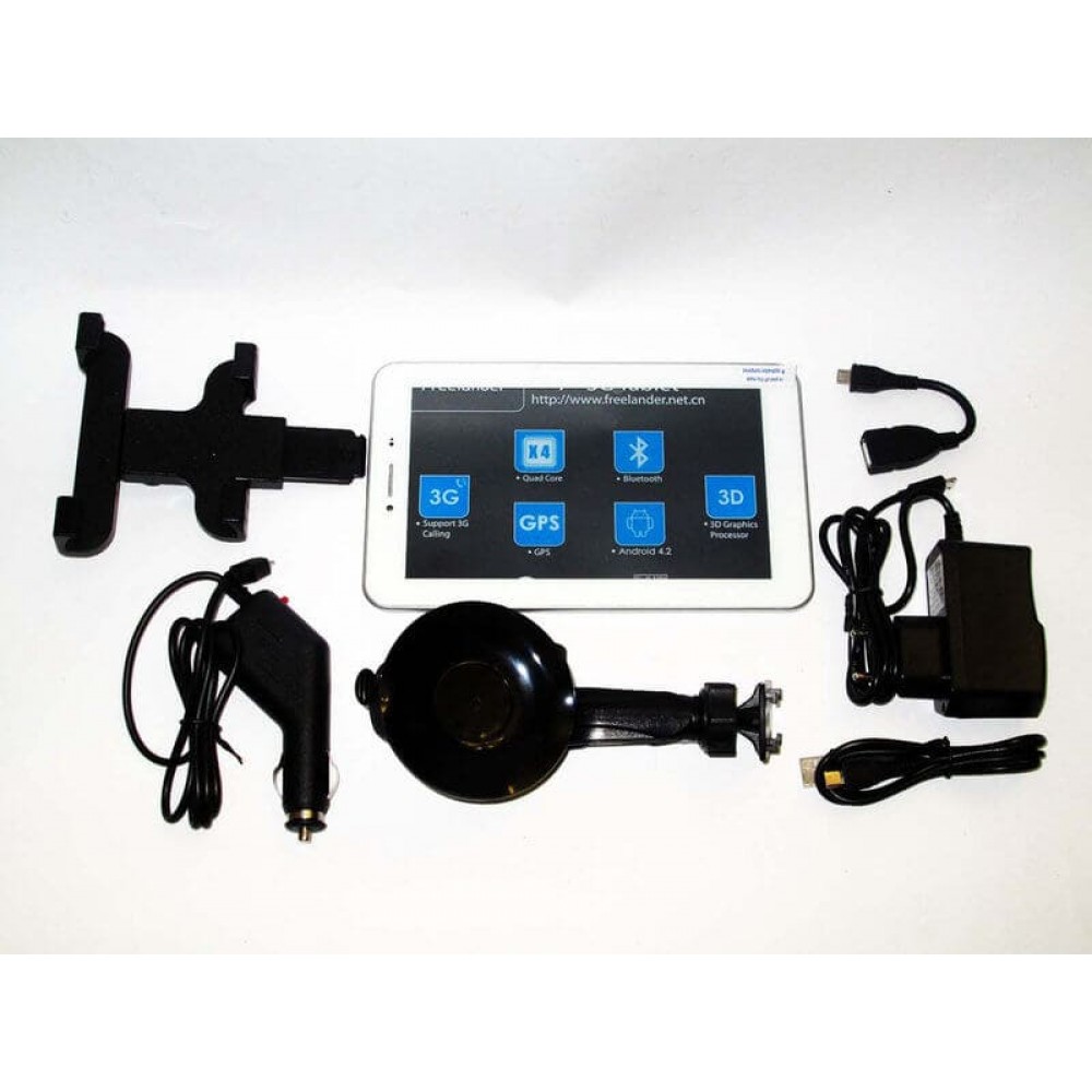 7" Планшет навигатор Freelander PX1 White GPS