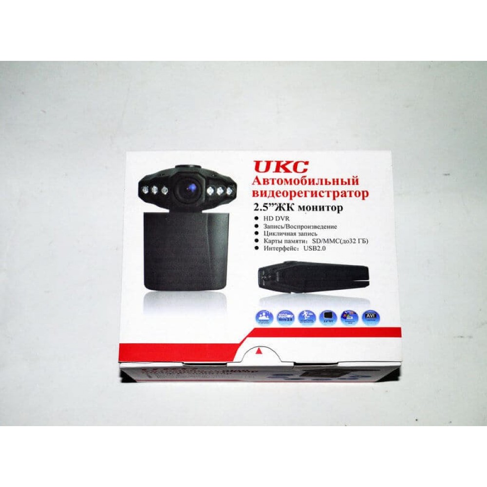 Автомобильный видеорегистратор UKC HD DVR 198 Ночная съемка